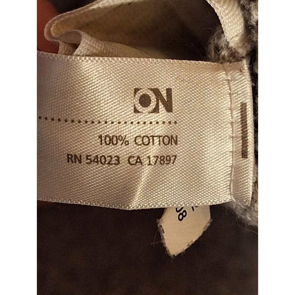 Old Navy Mens XXL Gray Cable Knit Cotton Crewneck Sweater Pullover Casual Cozy